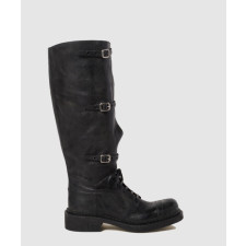 미우미우 바이커 레더 부츠 5W315E