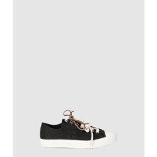 미우미우 로고 캔버스 스니커즈 5E384E