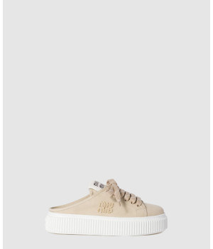 미우미우 데님 뮬 스니커즈 5E390E