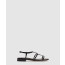 미우미우 로고 스트랩 플랫 샌들 5X896D