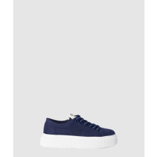 미우미우 로고 패치 데님 스니커즈 5E389E