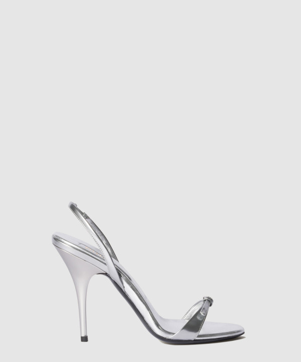 미우미우 메탈릭 레더 샌들 5X343E