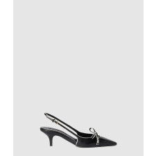 미우미우 나파 레더 슬링백 펌프스 5I474E