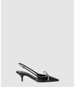 미우미우 나파 레더 슬링백 펌프스 5I474E