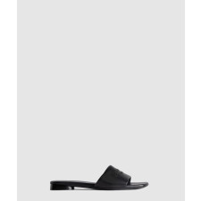 발렌시아가 듀티 프리 레더 플랫 샌들 787293