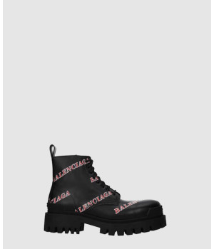 발렌시아가 불도저 올오버 로고 스트라이크 부츠 600911