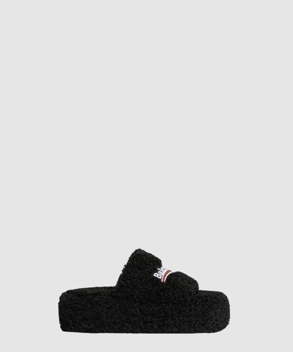 발렌시아가 퍼리 플랫폼 샌들 762826