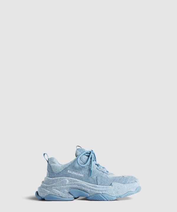 발렌시아가 트리플 S 데님 스니커즈 536737