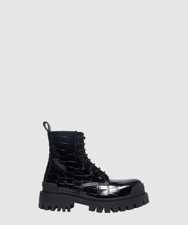 발렌시아가 크로커 패턴 스트라이크 부츠 600970