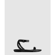 발렌시아가 애프터아워 앵클 스트랩 플랫 샌들 694476