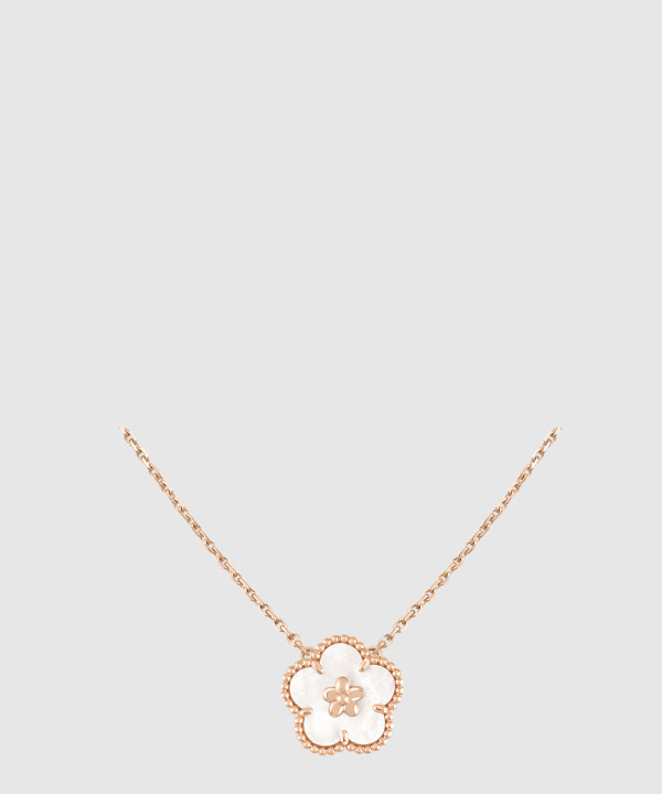 ​18K 하이엔드 미러급 반클리프 럭키 스프링 목걸이 9X100