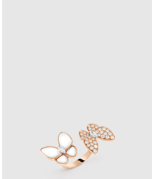 ​18K 하이엔드 미러급 반클리프 투 버터플라이 비트윈 반지 7AL00