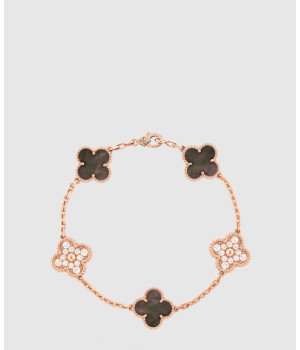 18K 하이엔드 미러급 반클리프 빈티지 알함브라 브레이슬릿 5모티브 2R100