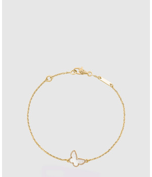 18K 하이엔드 미러급 반클리프 스위트 알함브라 버터플라이 브레이슬릿 80400