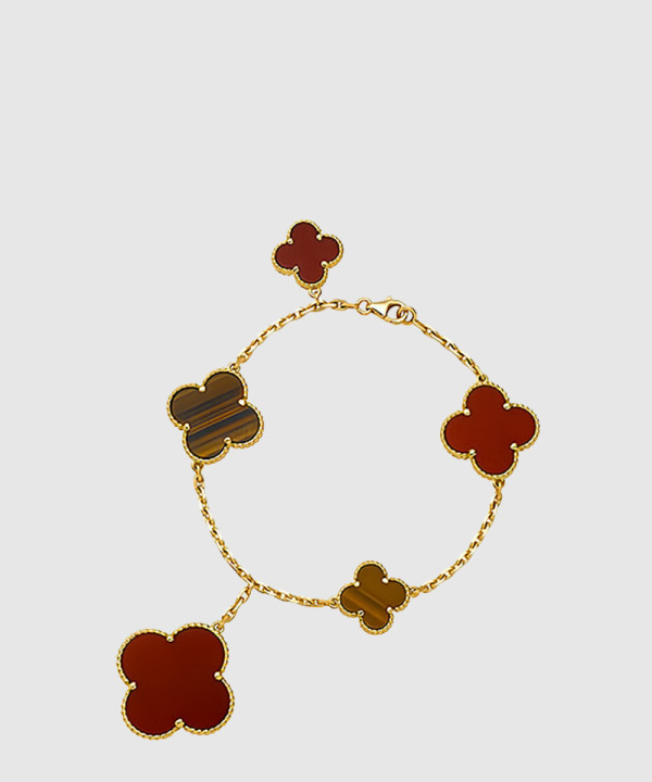 18K 하이엔드 미러급 반클리프 매직 알함브라 브레이슬릿 5모티브 78700