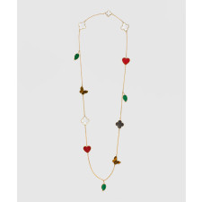 ​18K 하이엔드 미러급 반클리프 럭키 알함브라 롱 네크리스 12모티브 80100