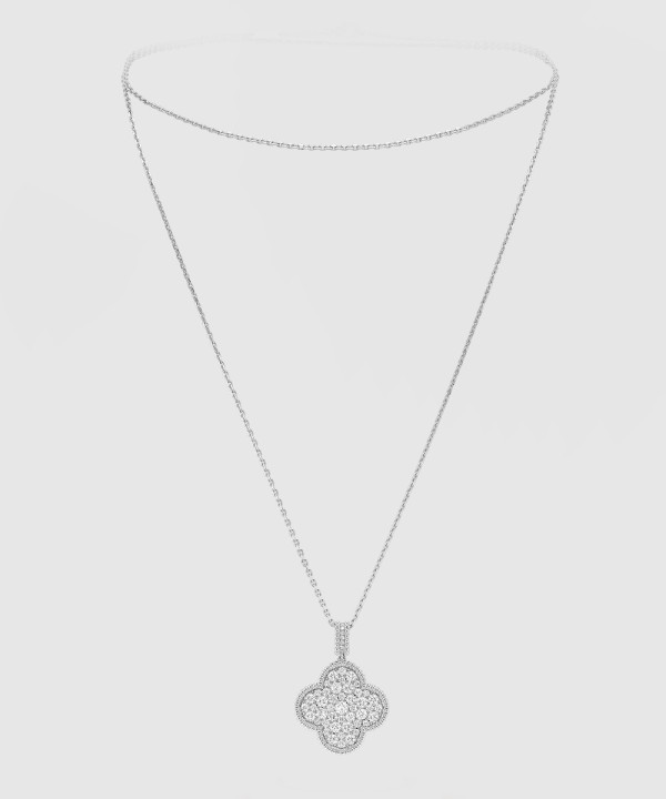 ​18K 하이엔드 미러급 반클리프 매직 알함브라 롱 네크리스 1모티브 49O00