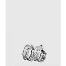 ​18K 하이엔드 미러급 반클리프 뻬를리 클로버 후프 이어링 2ML00