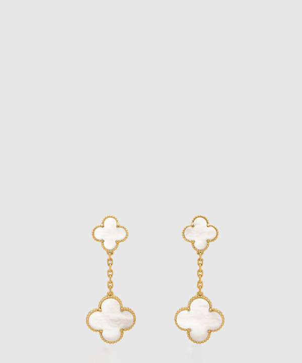 ​18K 하이엔드 미러급 반클리프 매직 알함브라 귀걸이 2모티브 78800