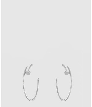 ​18K 하이엔드 미러급 까르띠에 저스트 앵 끌루 후프 이어링 라지 모델 N8515008