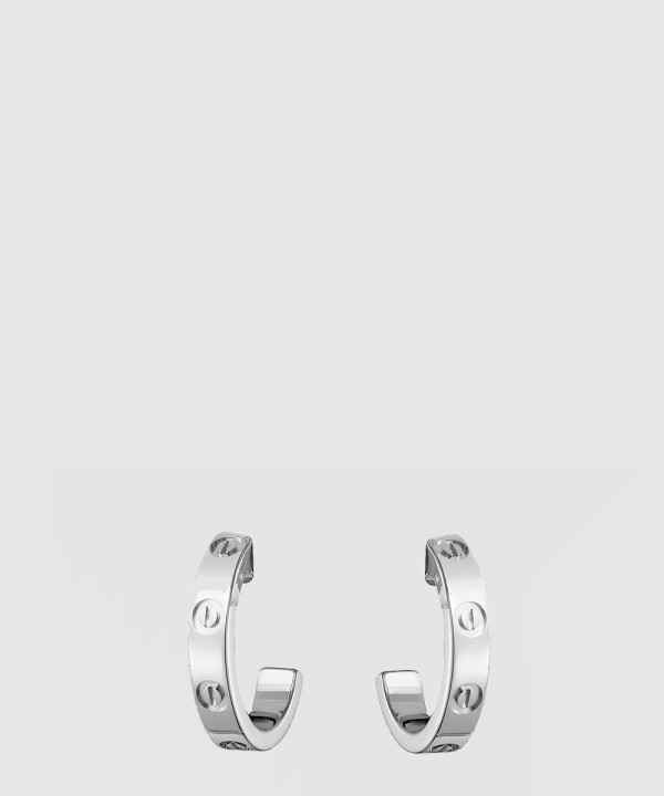 ​18K 하이엔드 미러급 까르띠에 러브 후프 이어링 스몰 B8028900