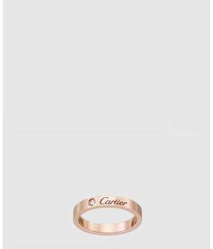 ​18K 하이엔드 미러급 까르띠에 C 드 까르띠에 웨딩 밴드 B4086400