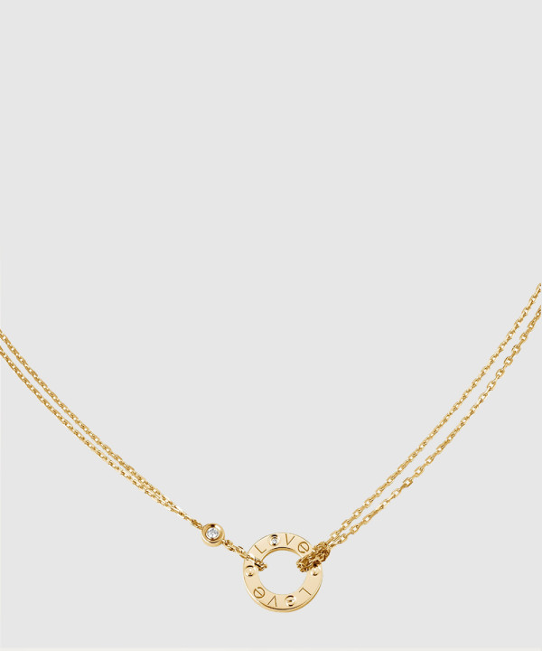 ​18K 하이엔드 미러급 까르띠에 LOVE 러브 펜던트 목걸이 다이아 2개 B7219500