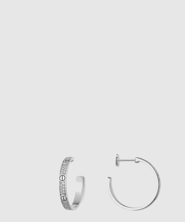 ​18K 하이엔드 미러급 까르띠에 러브 후프 이어링 미디엄 N8515193