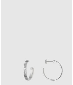 ​18K 하이엔드 미러급 까르띠에 러브 후프 이어링 미디엄 N8515193