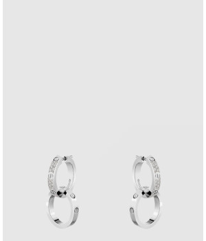 ​18K 하이엔드 미러급 까르띠에 러브 이어링 세미 파베 N8515242