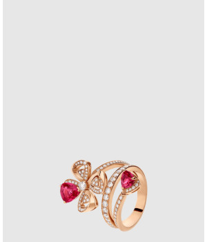 ​18K 하이엔드 미러급 불가리 피오레버 링 핑크 루벨라이트 359933