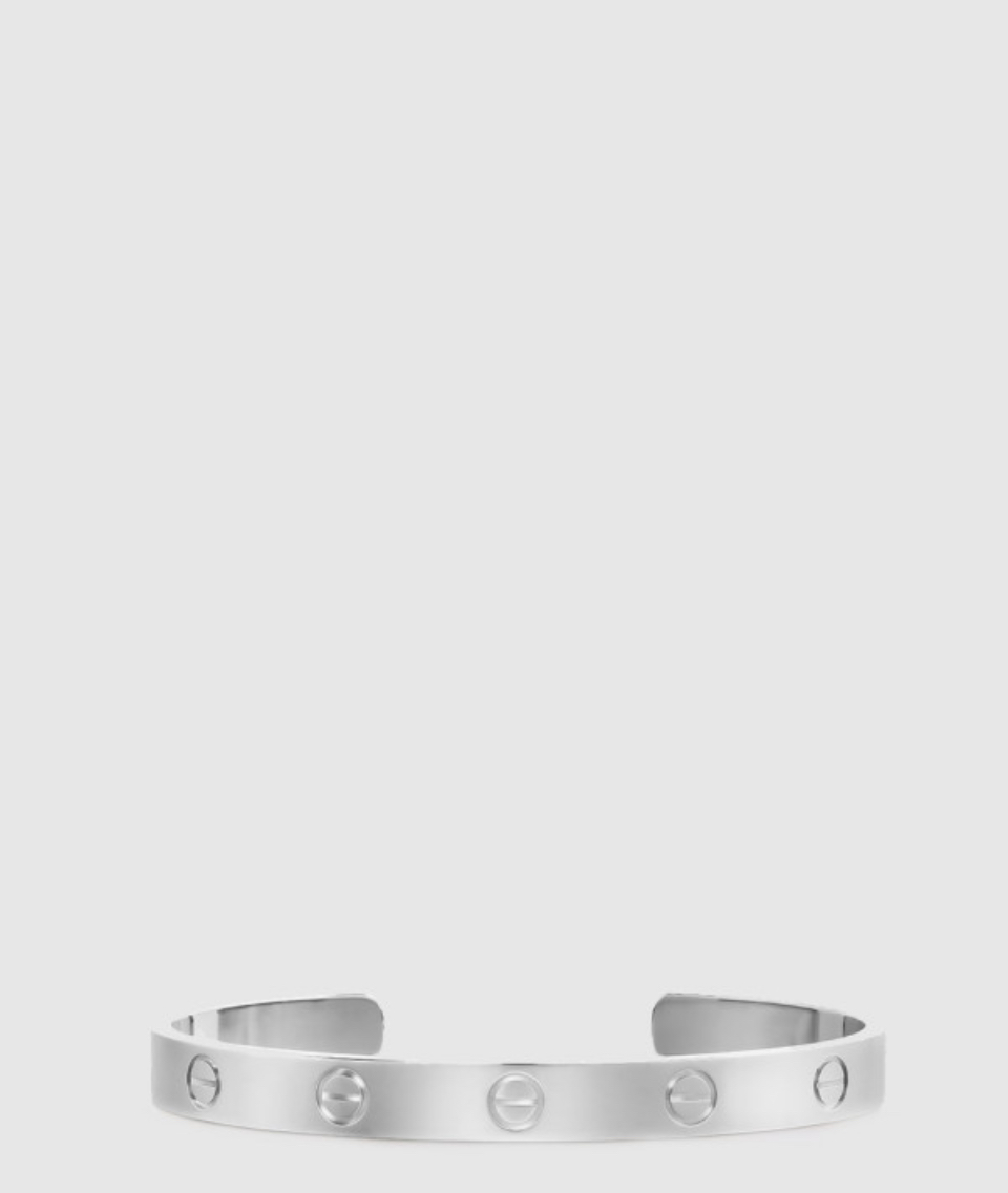 ​18K 하이엔드 미러급 까르띠에 러브 브레이슬릿 오픈 뱅글 B6032517