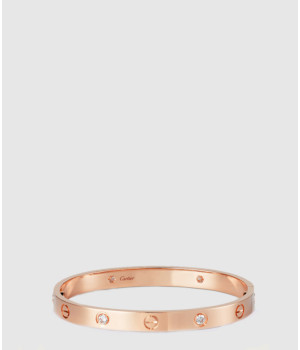 ​18K 하이엔드 미러급 까르띠에 러브 브레이슬릿 클래식 다이아 4개 B6069917