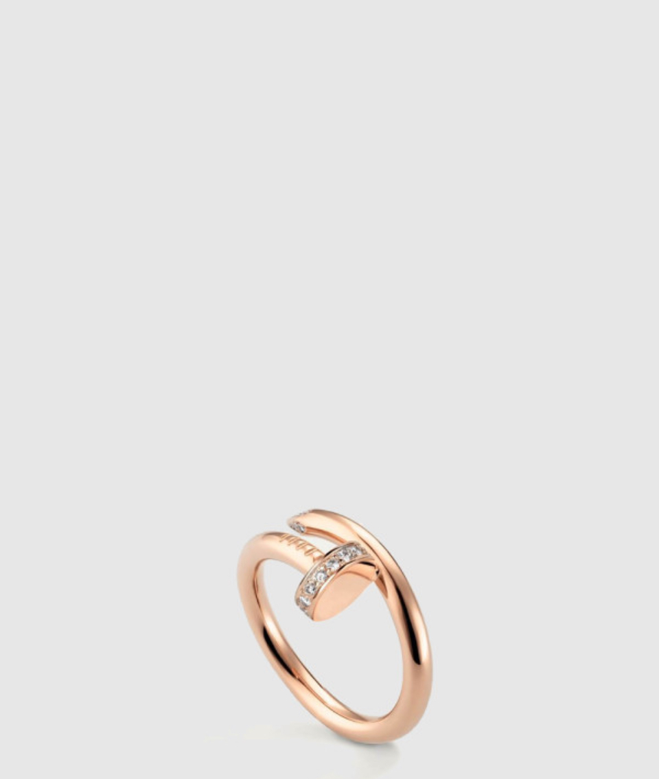 ​18K 하이엔드 미러급 까르띠에 저스트 앵 끌루 링 클래식 다이아 B4094800