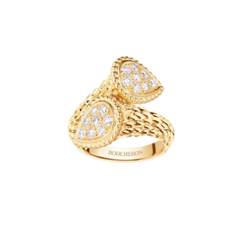 18K 하이엔드 미러급 부쉐론 쎄뻥 보헴 뚜아 에 무아 링 S 모티브 04BAB1