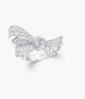 18K 하이엔드 미러급 그라프 틸다의 보우 링 RGR825