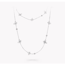 18K 하이엔드 미러급 그라프 버터플라이 실루엣 롱 네클리스 RGP749