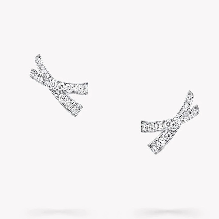 18K 하이엔드 미러급 그라프 스레드 귀걸이