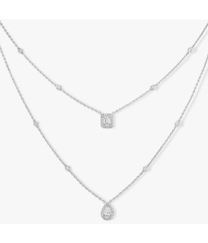 18K 하이엔드 미러급 메시카 마이 트윈 2줄 네크리스 6506