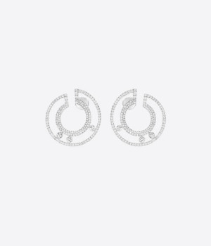 18K 하이엔드 미러급 메시카 무브 로만 후프 파베 이어링 11571