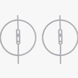 18K 하이엔드 미러급 메시카 무브 후프 이어링