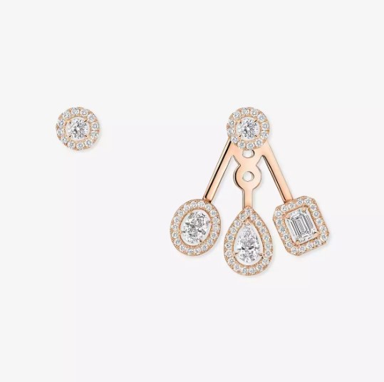 18K 하이엔드 미러급 메시카 마이 트윈 트리오 이어링 6527