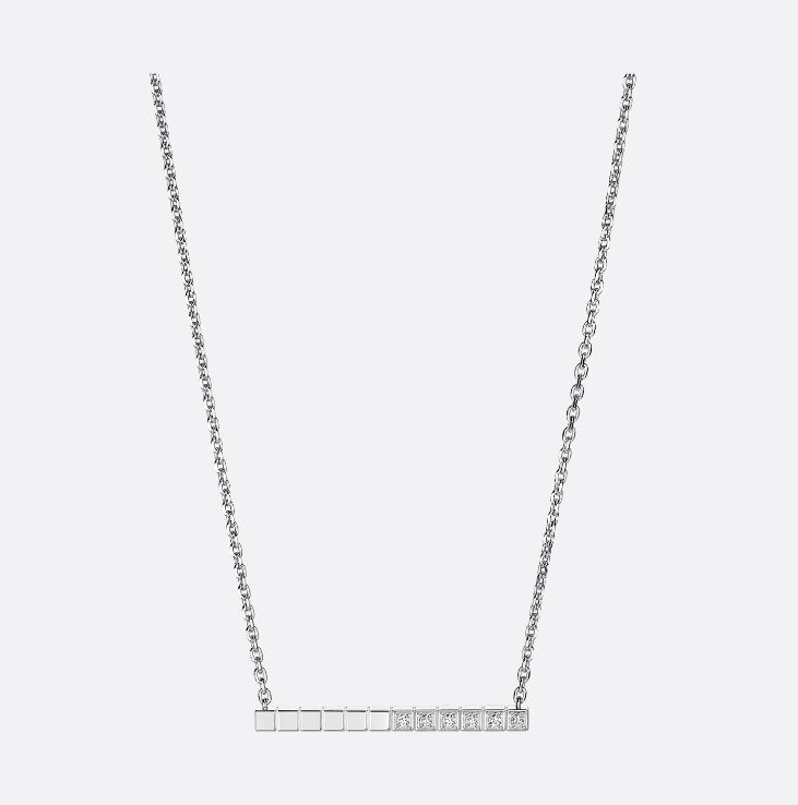 18K 하이엔드 미러급 쇼파드 아이스 큐브 네크리스 817702