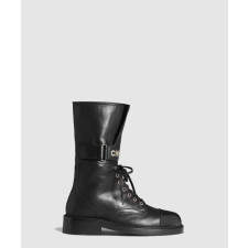 샤넬 레이스업 쇼트 부츠 G37808