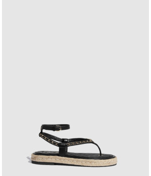 샤넬 CC로고 스트랩 체인 에스파듀 샌들 G36921