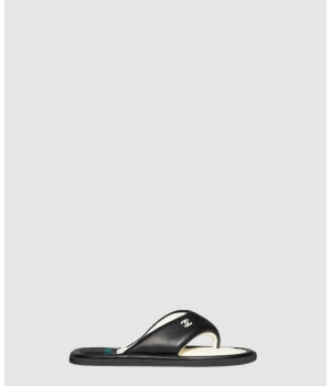 샤넬 패딩 레더 슬라이드 샌들 G38888