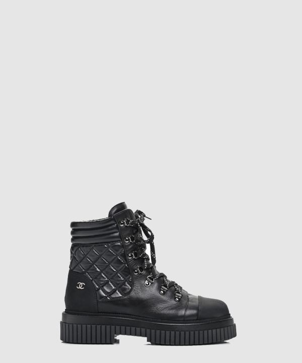 샤넬 퀄팅 워커 부츠 G37813