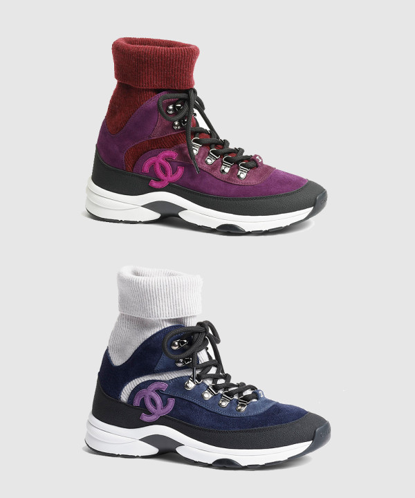 샤넬 CC로고 니트 삭스 트레이너 스니커즈 G45204