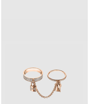 18K 하이엔드 미러급 에르메스 켈리 카데나(Kelly Cadenas) 더블 링