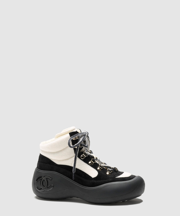 샤넬 CC 스노우 하이탑 스니커즈 G45337